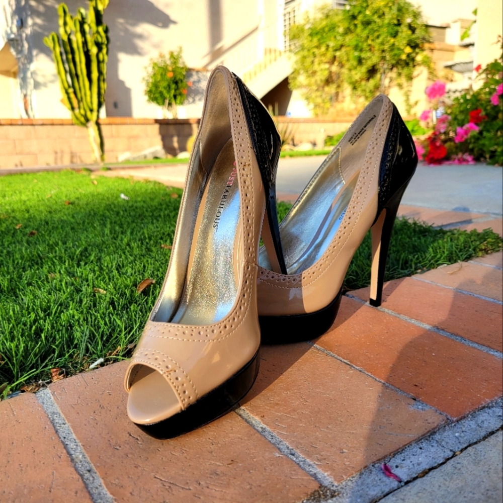 Just Fab open toe heels